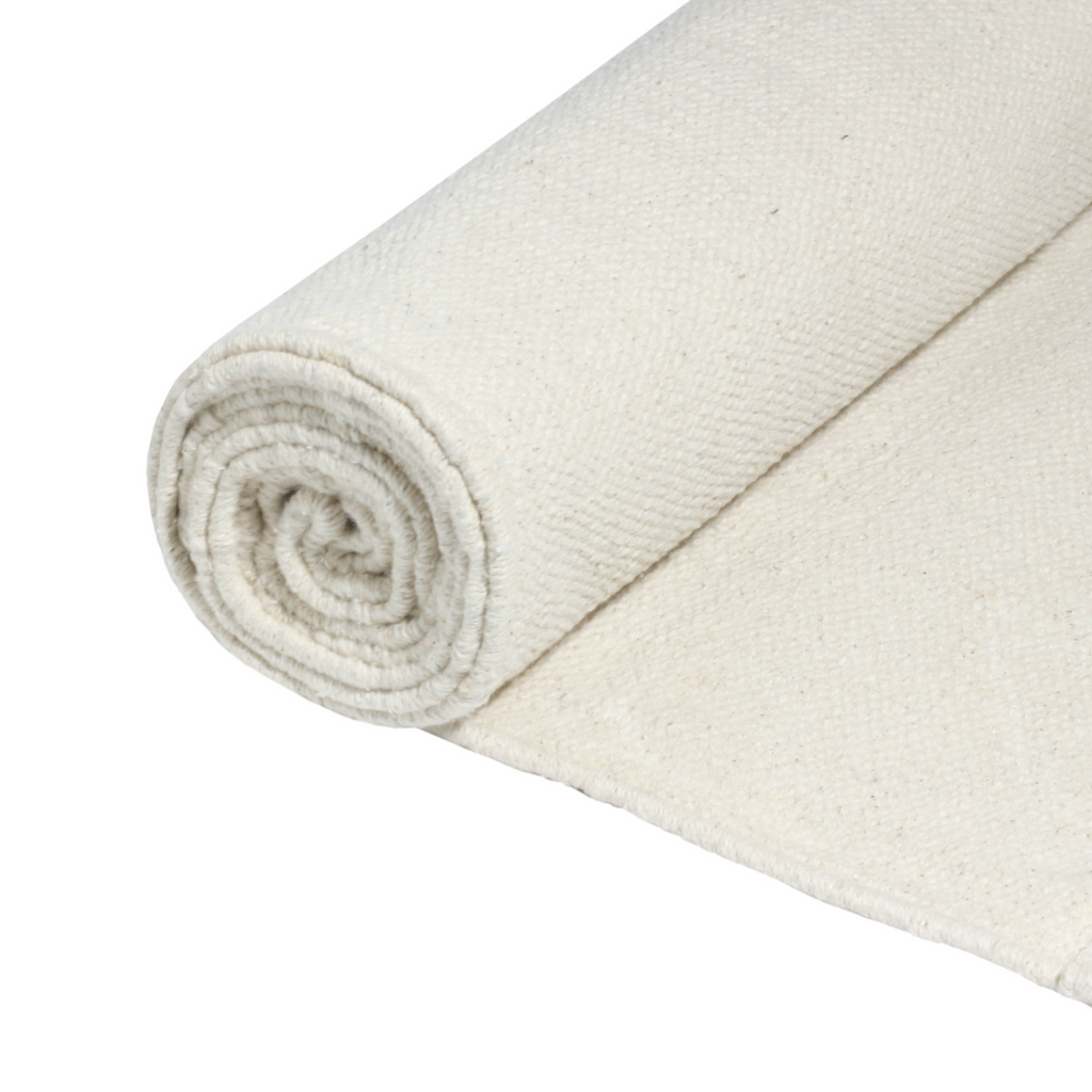 Organic Cotton Yoga Mat – Handmade, Machine Washable, 78 x 27 in