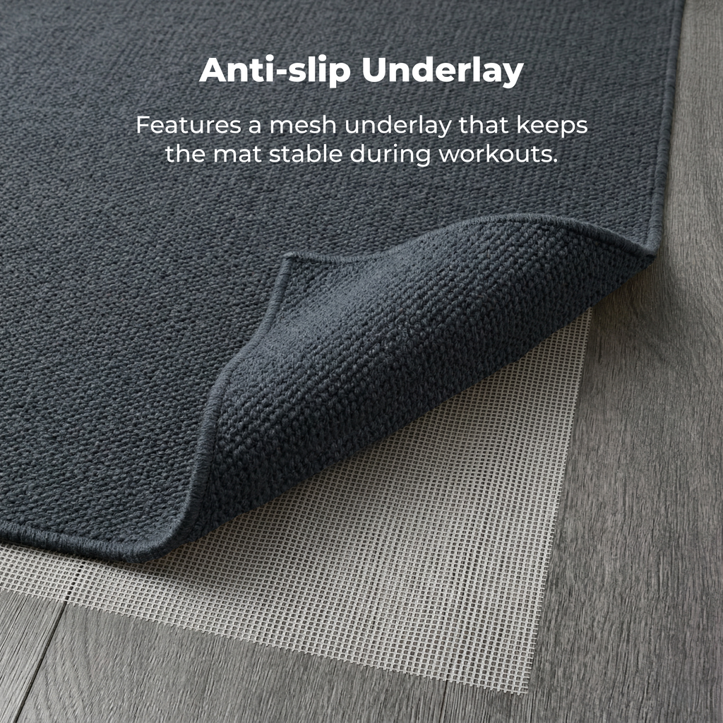 Organic Cotton Yoga Mat – Handmade, Machine Washable, 78 x 27 in