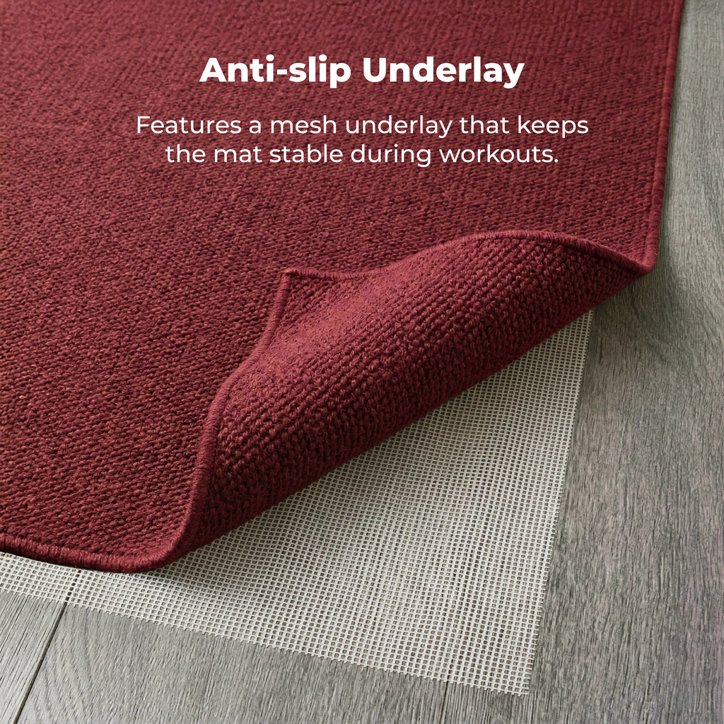Organic Cotton Yoga Mat – Handmade, Machine Washable, 78 x 27 in