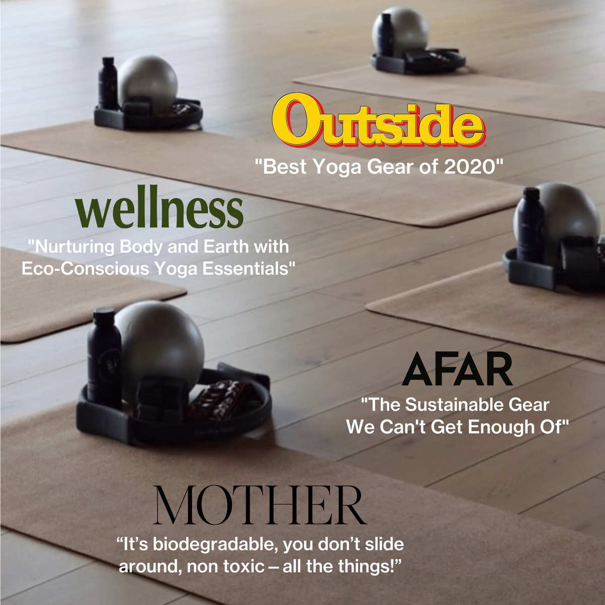 Natural Cork Yoga Mat – Plastic-Free, Biodegradable, Non-Slip