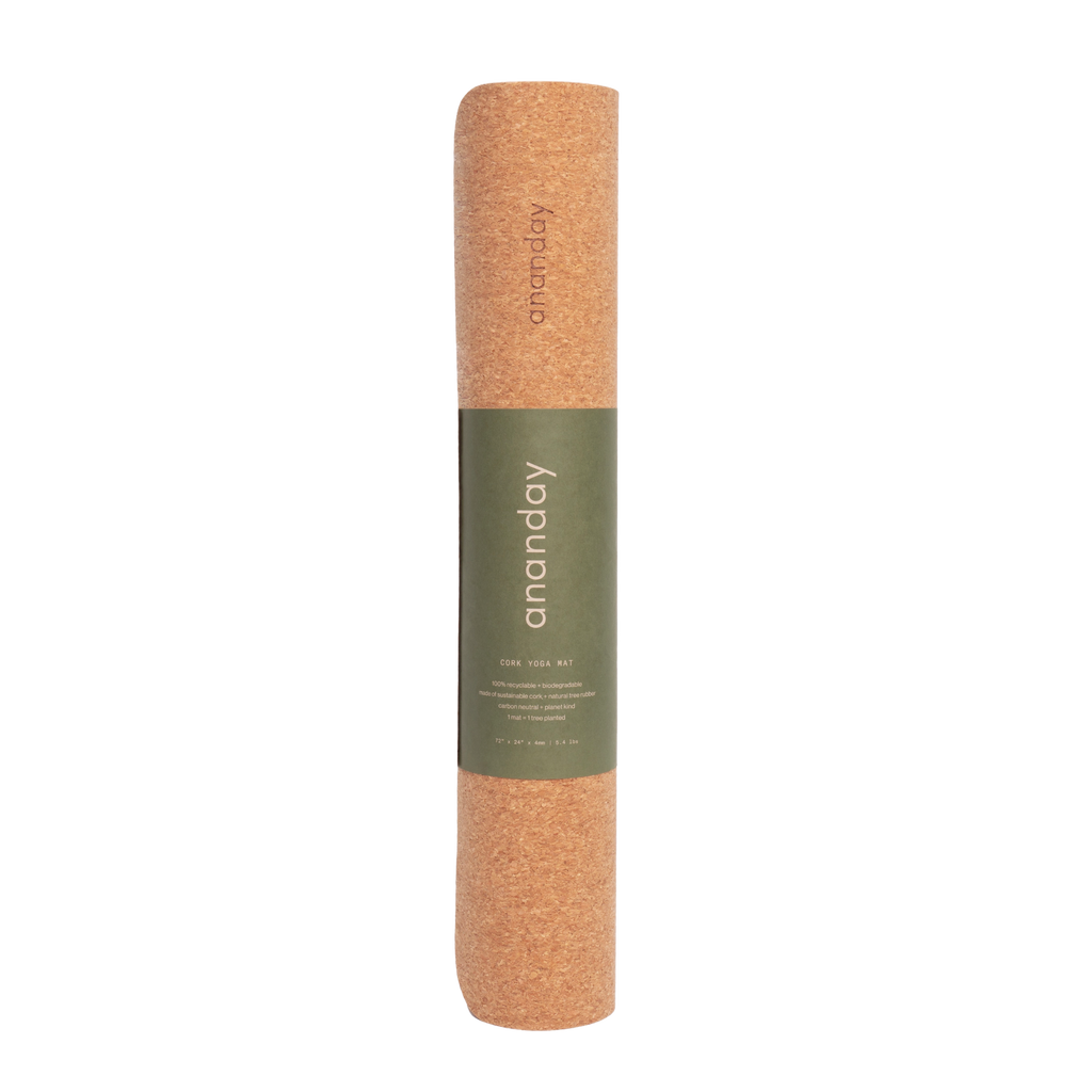 Natural Cork Yoga Mat – Plastic-Free, Biodegradable, Non-Slip