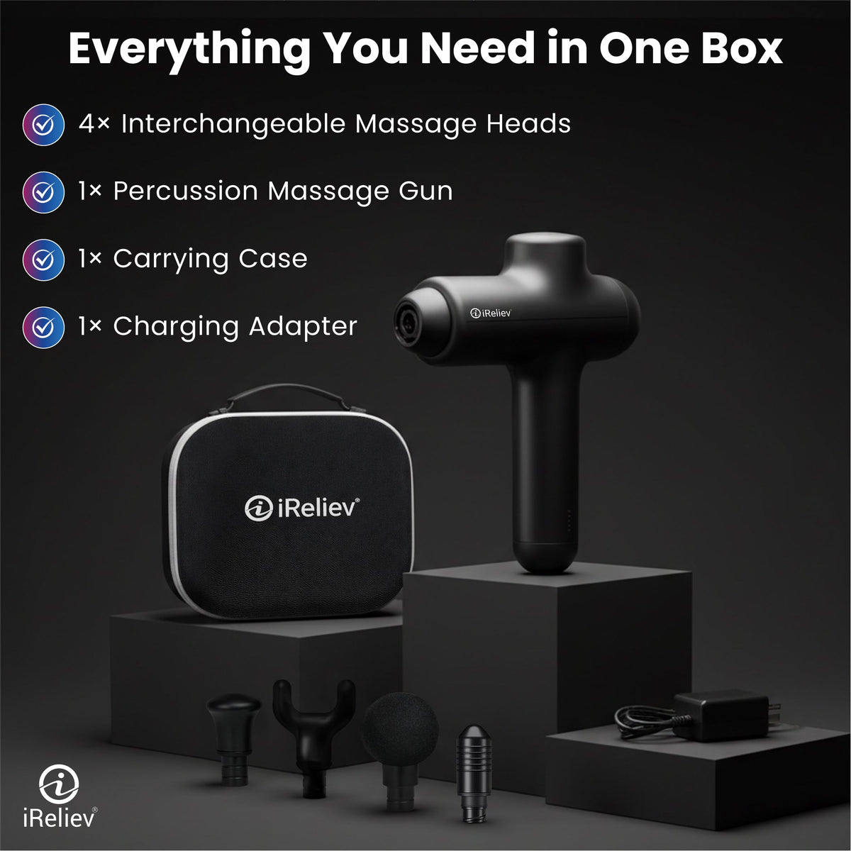 Pro Percussion Massage Gun – Deep Tissue Recovery, One-Button Control