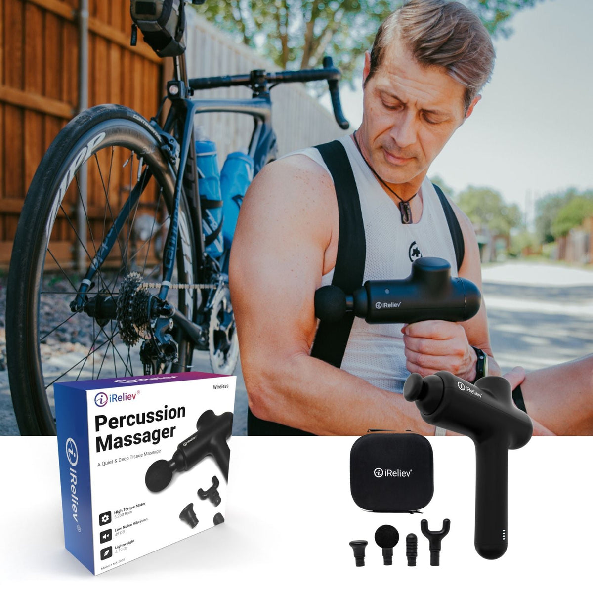 Pro Percussion Massage Gun – Deep Tissue Recovery, One-Button Control