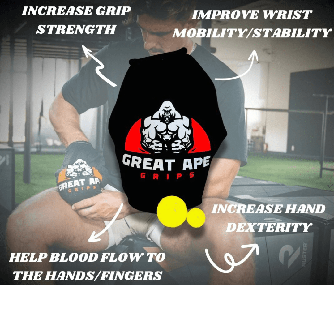 Great Ape Grips – Grip & Wrist Training Kit, Handmade in USA